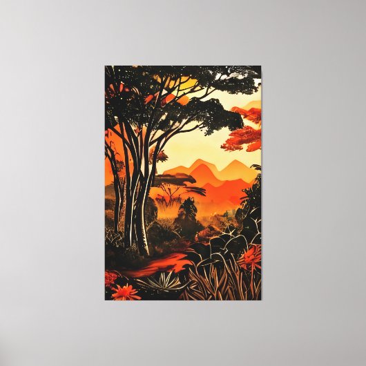 Tropical Twilight キャンバスプリント (正面)