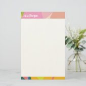 Tropical Vibes Colorful 便箋 (スタンド正面)