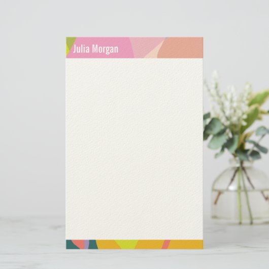 Tropical Vibes Colorful 便箋 (スタンド正面)