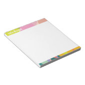 Tropical Vibes Colorful Notepad ノートパッド (アングル)
