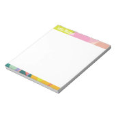 Tropical Vibes Colorful Notepad ノートパッド (回転)