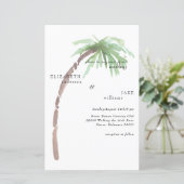 Tropical Vibes Foliage Budget Palm Tree Wedding (スタンド正面)