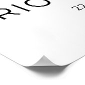 Tropical Vista Rio Art Print, Christ the Redeemer ポスター (角)