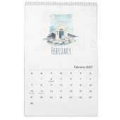 Tropical Watercolor Calendar 2026 カレンダー (2月 2027)