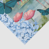 Tropical Watercolor Florals Flamingo & Butterflies 薄葉紙 (詳細)