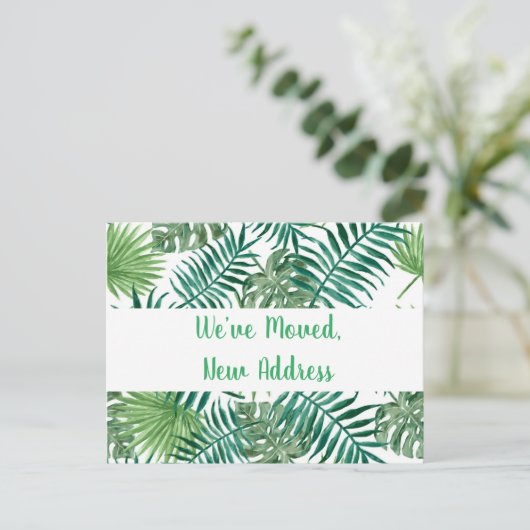 Tropical Weが新しいアドレス発表を移動 ポストカード (スタンド正面)