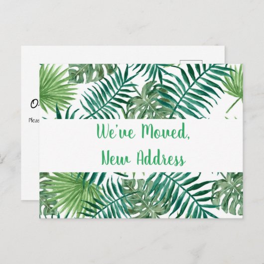 Tropical Weが新しいアドレス発表を移動 ポストカード (正面/裏面)