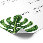 Tropical Wedding Bar Menu ポスター (角)