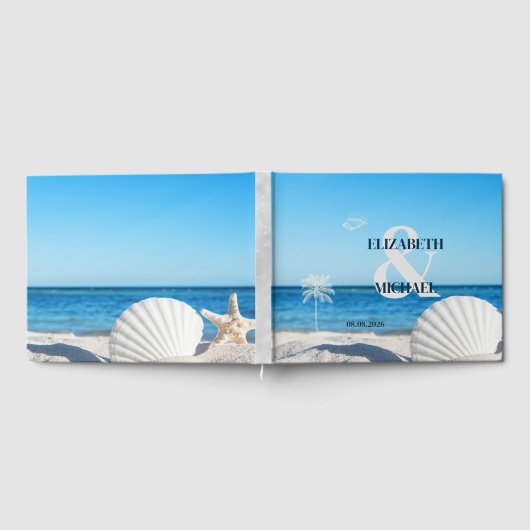 Tropical Wedding Ocean Beach ゲストブック (全面)