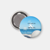 Tropical Wedding Ocean Beach マグネット (正面/裏面)