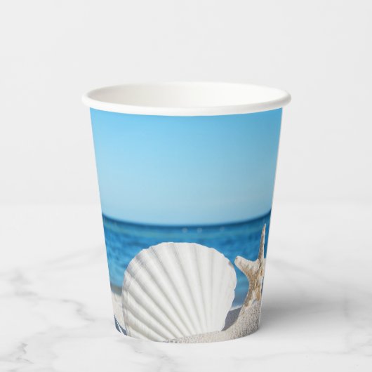 Tropical Wedding Ocean Beach 紙コップ (裏面)