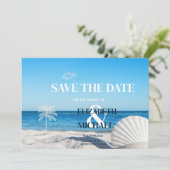 Tropical Wedding Ocean Beach Save The Date セーブザデート (スタンド正面)