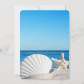 Tropical Wedding Ocean Beach Wedding 招待状 (裏面)