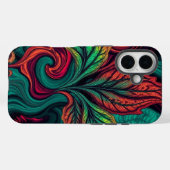 Tropical Whirl Abstract Leaf Case-Mate iPhoneケース (裏面 (横))