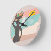 Tropicalisa  ラウンド壁時計 (傾斜)