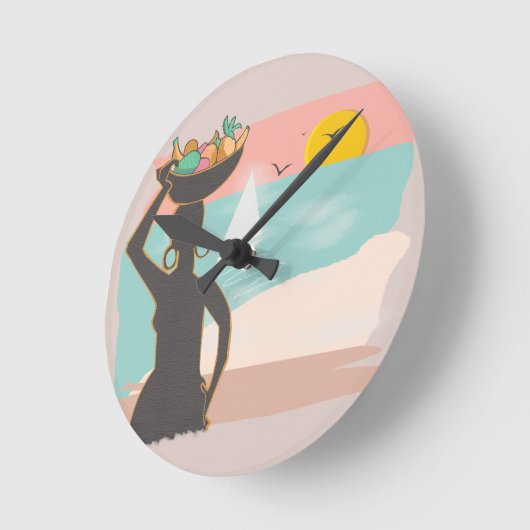 Tropicalisa  ラウンド壁時計 (傾斜)