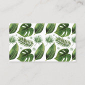 TropicalPalmウェブサイトの結婚挿入カード プレイスカード (裏面)