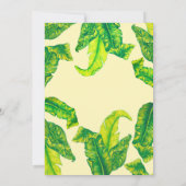 Tropicanaのエレガントな陸軍少佐の階級章の熱帯結婚式 招待状 (裏面)