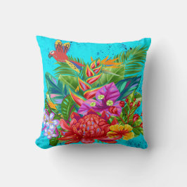 TropiColorフュージョンMacaw & Serenade クッション
