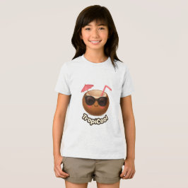 TropiCoolココナッツ – かわいい夏のTシャツ子供へ トライブレンドTシャツ