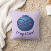 TropiCool Blueberry – かわいい&ドリーミーフルーツデコール クッション (ブランケット)