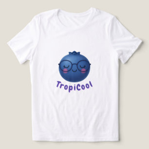 TropiCool Blueberry – 王冠&かわいいエディション トライブレンドTシャツ