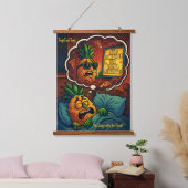 TropiCool Tony's悪夢 – ピザパイナップル 吊り下げ型タペストリー (寝室)