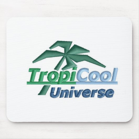 TropiCoolUniverseマウスパッド（白） マウスパッド (正面)
