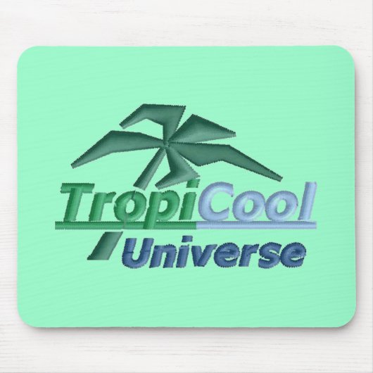 TropiCoolUniverseマウス（緑） マウスパッド (正面)