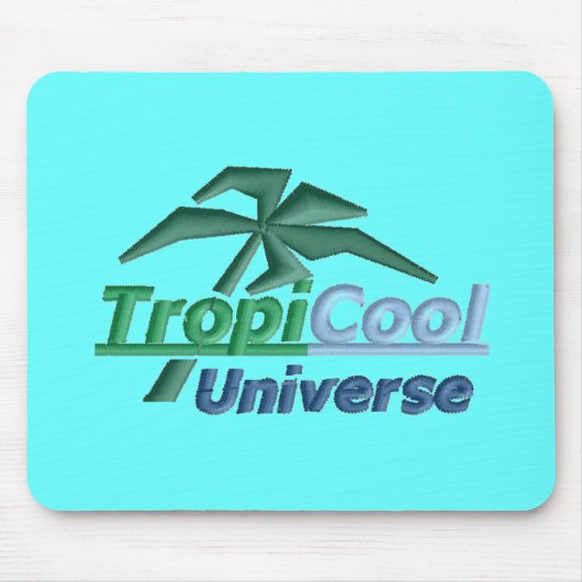 TropiCoolUniverseマウス(青) マウスパッド (正面)