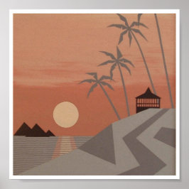 TROPICSカッコいいプリント(8"x8") ポスター