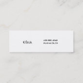 Tropikanaの入れ墨 スキニー名刺 (裏面)