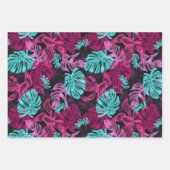 Tropische Monstera Laubblätter ラッピングペーパーシート (正面2)
