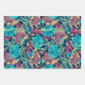 Tropische Monstera Laubblätter ラッピングペーパーシート (正面)