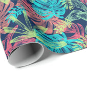 Tropische Monstera Laubblätter ラッピングペーパー (ロールコーナー)