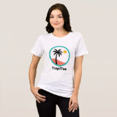 TropiTee Logo – Palm Silhouette トライブレンドＴシャツ (正面全面)
