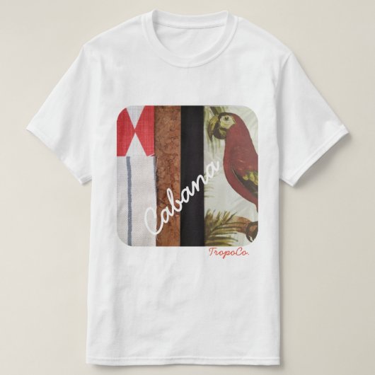 TropoCo。 小屋のティー Tシャツ (デザイン正面)