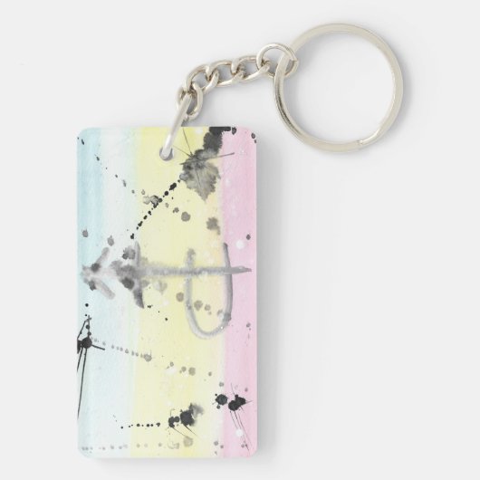 TROSのPansexualプライドのkeychain キーホルダー (裏面)