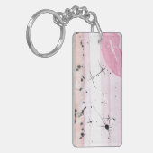 TROSリップスティックレズビアンプライド国旗のキーチェーン キーホルダー (正面左)