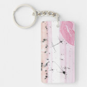 TROSリップスティックレズビアンプライド国旗のキーチェーン キーホルダー (正面)