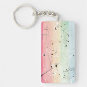 TROSレインボープライド国旗のキーチェーン キーホルダー (正面)