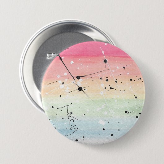 TROSレインボーLGBTプライドボタン(サイズを選択) 缶バッジ (正面&裏面)