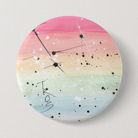 TROSレインボーLGBTプライドボタン(サイズを選択) 缶バッジ (正面)