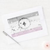 TROS無性プライド国旗のシール 長方形シール (封筒)