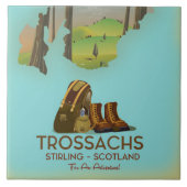 Trossachs Stirling スコットランド ハイキングポスター タイル (正面)