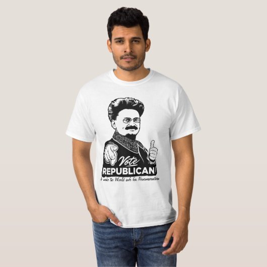 Trotskyの投票共和党員のワイシャツ Tシャツ (正面フル)