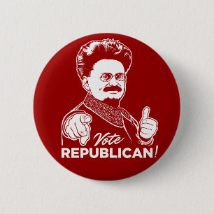 Trotskyの投票共和党員ボタン 缶バッジ