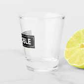 TROUBLE Bold Block Design Shot Glass ショットグラス (右)