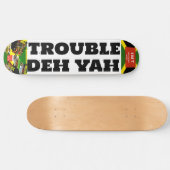 TROUBLE DEH YAH 8 1/4"スケートボードデッキ スケートボード (横)