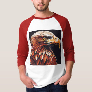 Trouble & Eagleフェミニン:はっきりしたハーレーインスパイア県 Tシャツ